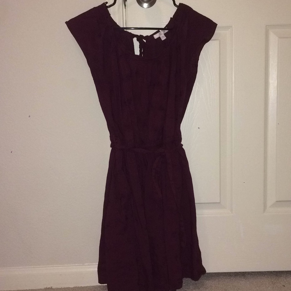 LC Lauren Conrad Pleated Fit and Flare Dress
